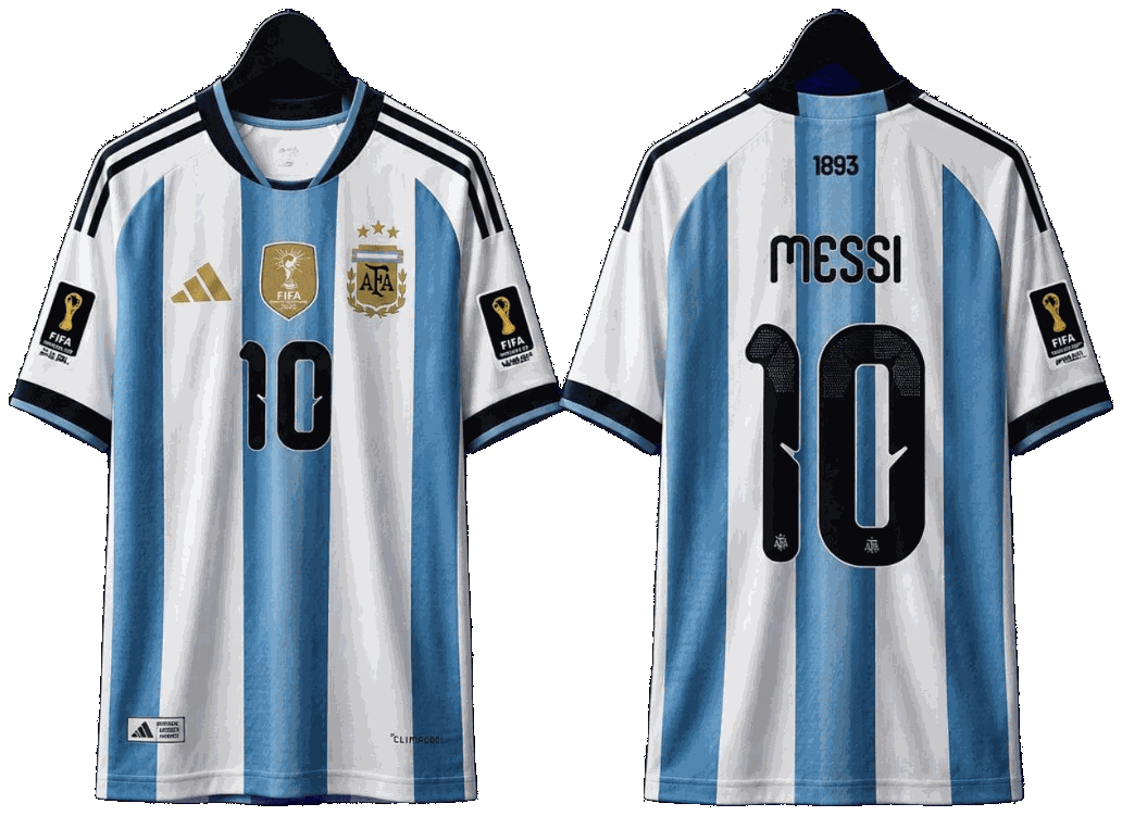 قميص الأرجنتين الأساسي لكأس العالم 2026