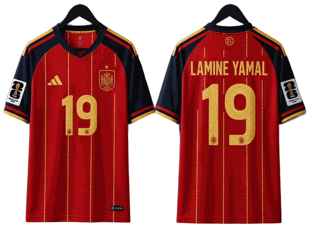 قميص إسبانيا الأساسي لكأس العالم 2026